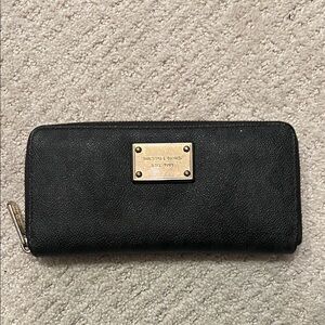 Michael Kors Black Wallet with Gold Accents